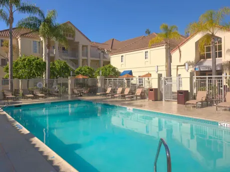 Heated outdoor pool and deck at Hyatt House LAX/Manhattan Beach